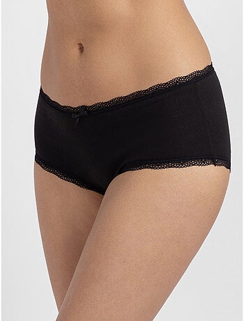 Lot de 3 slips midi essentiels en coton Dorina