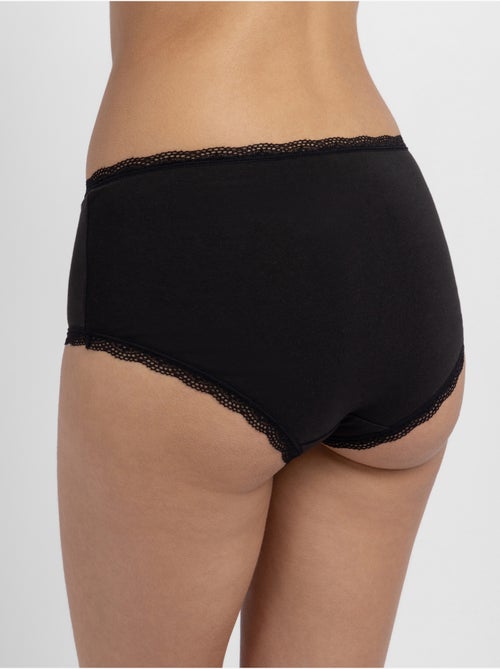 Lot de 3 slips midi essentiels en coton Dorina - Kiabi