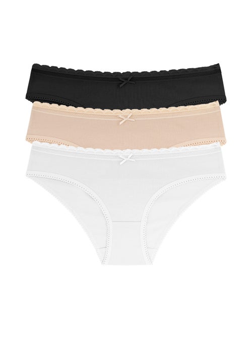 Lot de 3 slips naomi Dorina - Kiabi Lot de 3 slips naomi Dorina - Kiabi