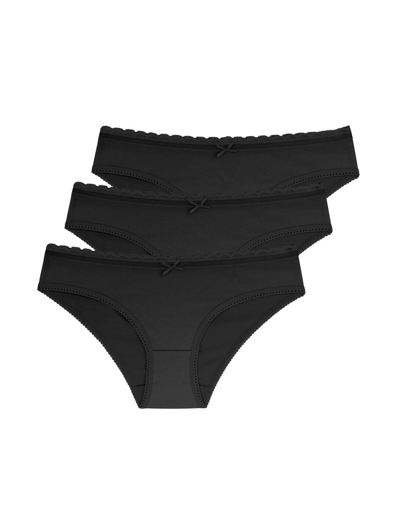 Lot de 3 slips naomi Dorina Noir - Kiabi