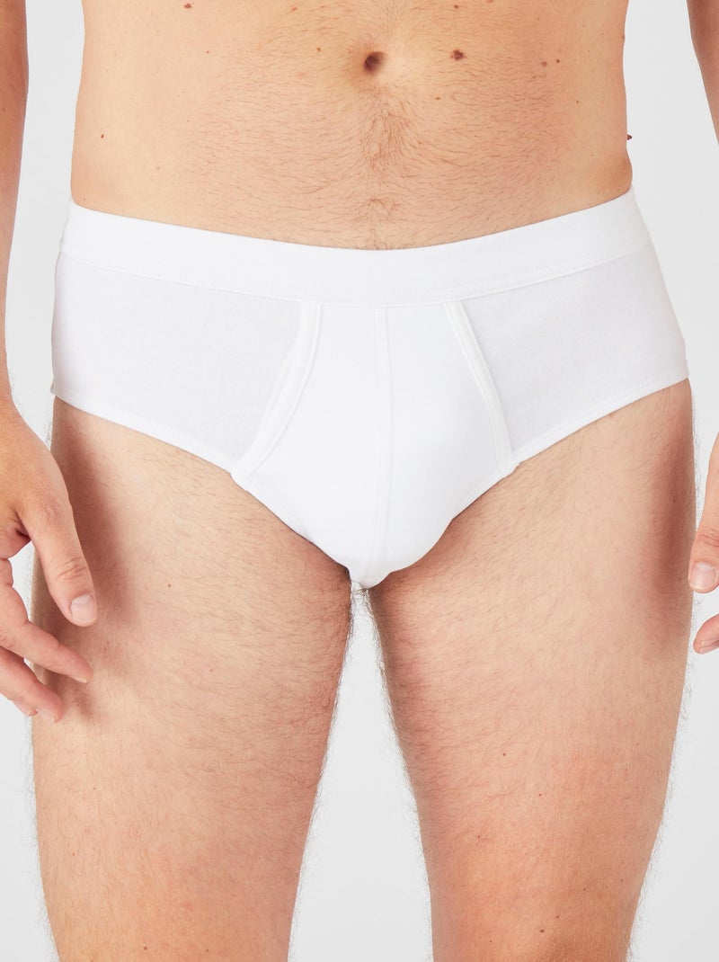 Lot de 3 slips ouverts - Damart Blanc - Kiabi