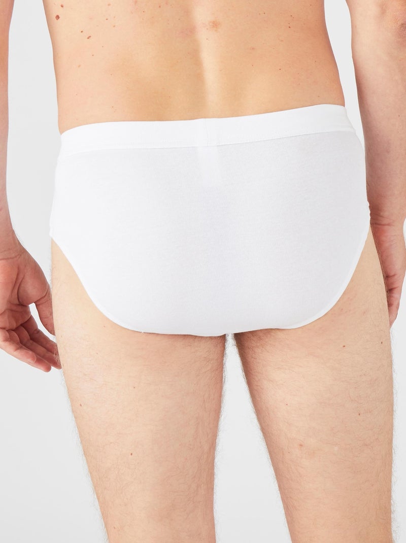 Lot de 3 slips ouverts - Damart Blanc - Kiabi