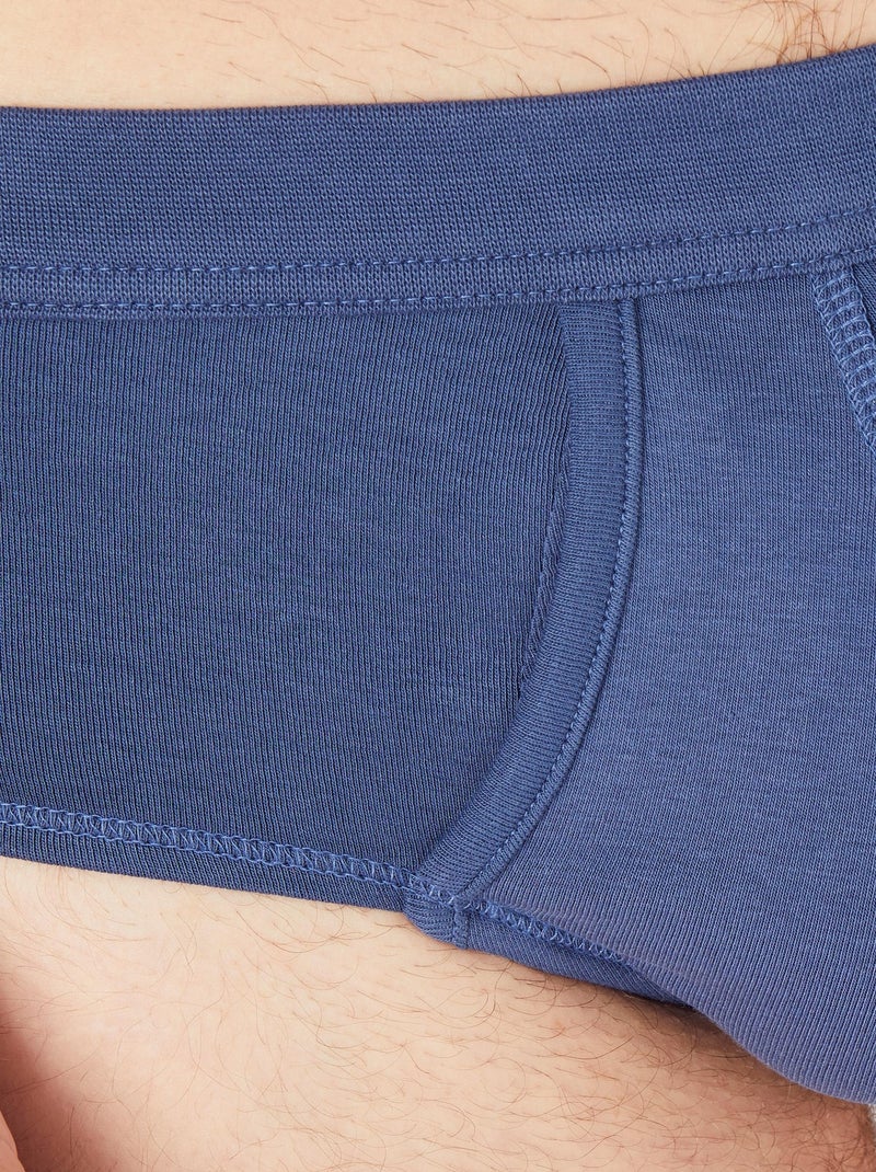 Lot de 3 slips ouverts - Damart Bleu - Kiabi