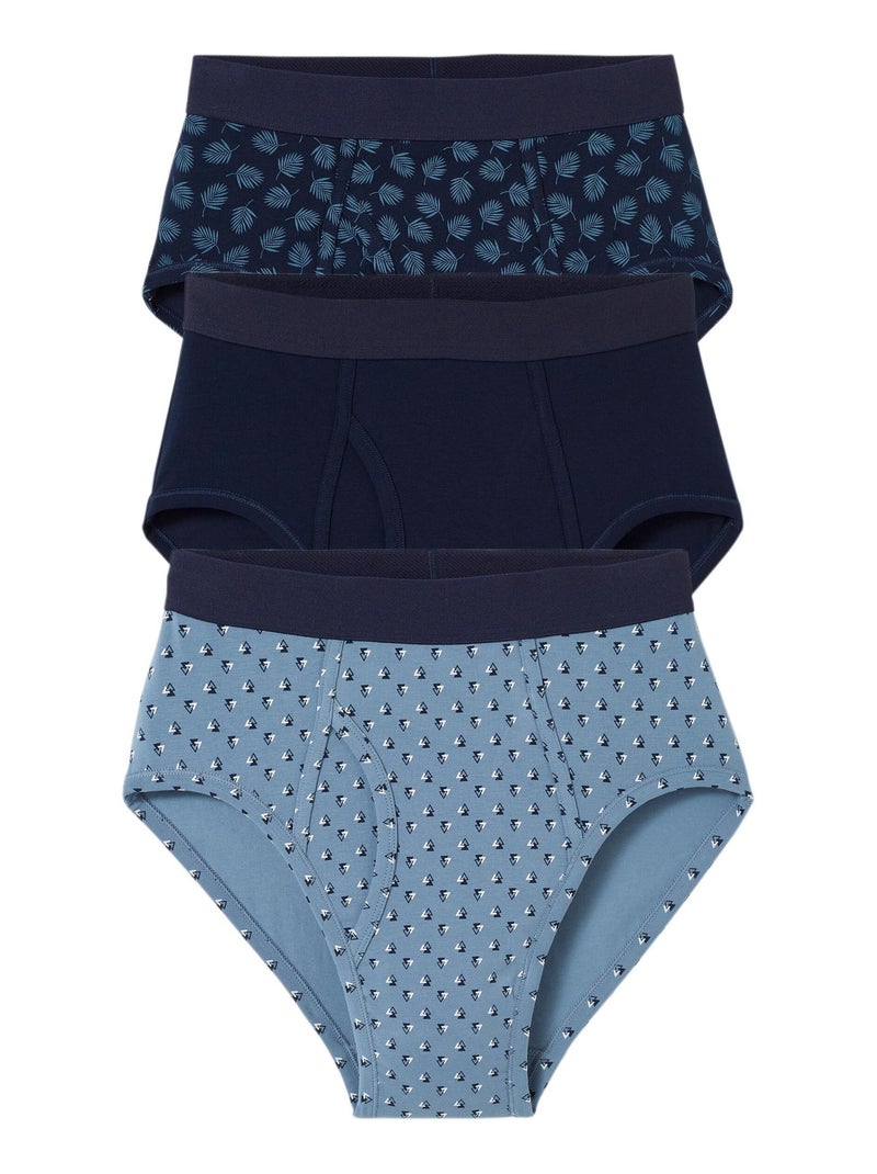 Lot de 3 slips ouverts assortis - Damart Bleu - Kiabi