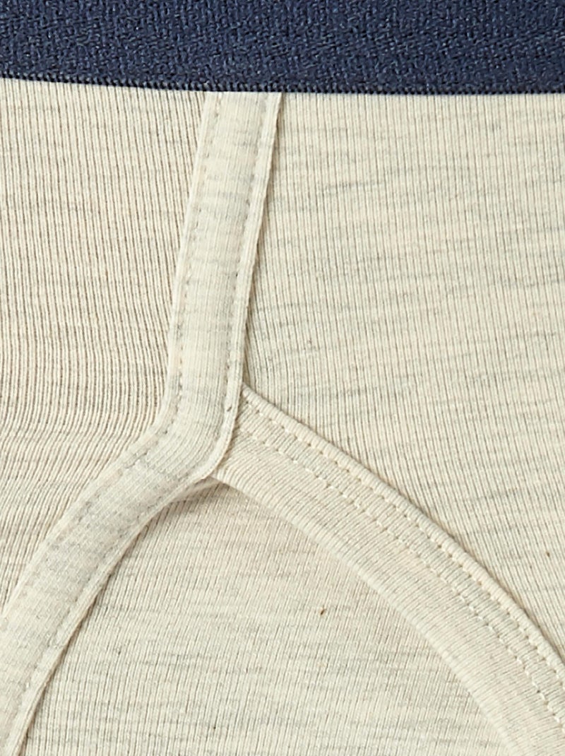 Lot de 3 slips ouverts assortis - Damart Gris Bleu - Kiabi