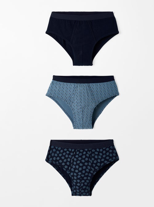 Lot de 3 slips ouverts maille jersey - Damart - Kiabi