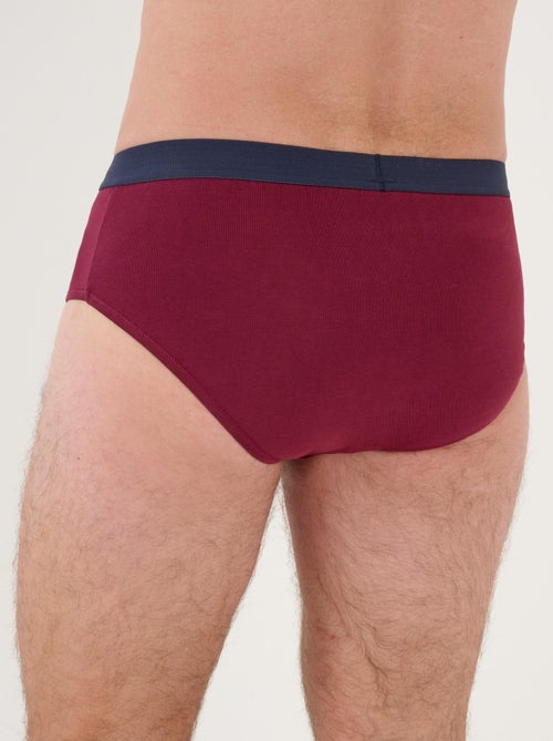 Lot de 3 slips ouverts maille jersey - Damart - Kiabi