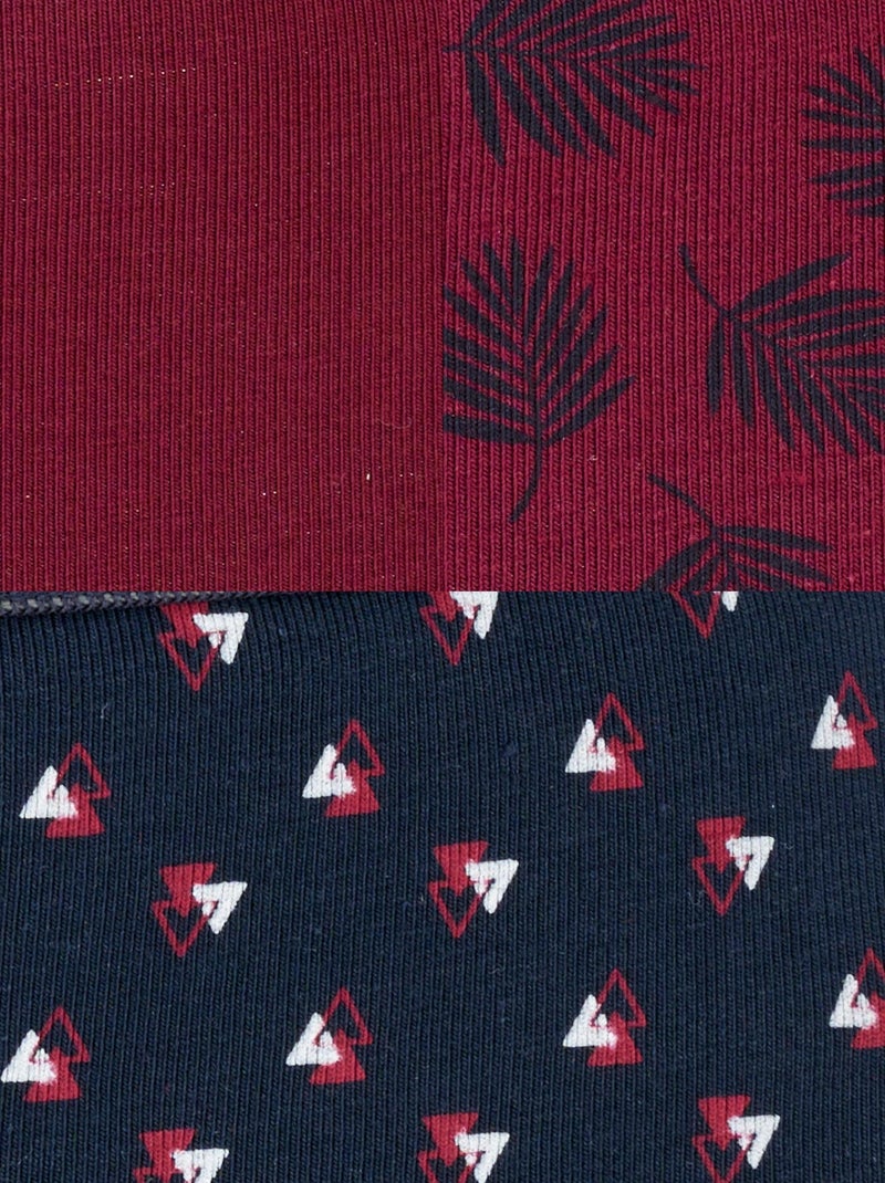 Lot de 3 slips ouverts maille jersey - Damart Rouge - Kiabi