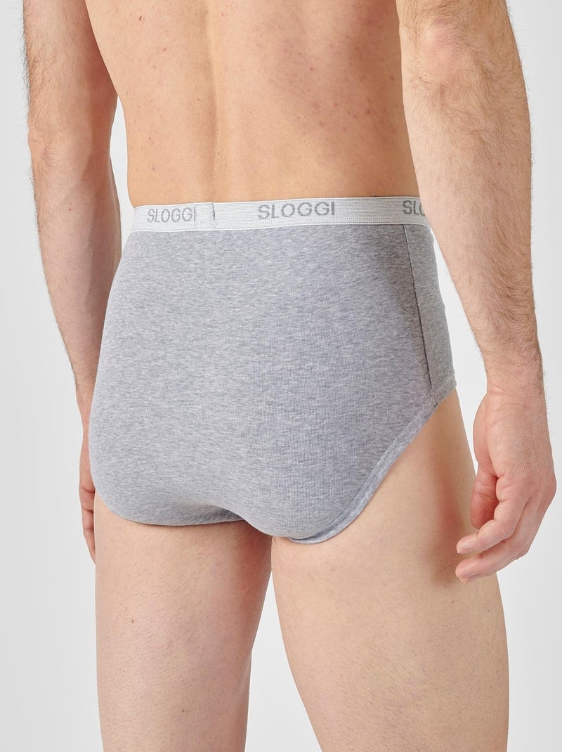 Lot de 3 slips ouverts maxi Sloggi® men  - Damart Gris - Kiabi