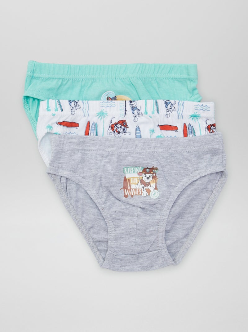 Lot de 3 slips 'Pat Patrouille' Bleu - Kiabi
