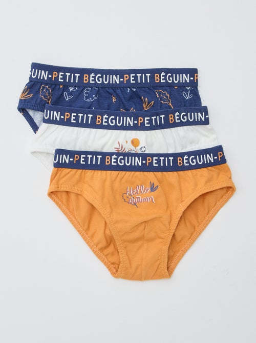 Lot de 3 slips 'Petit Béguin' - Kiabi