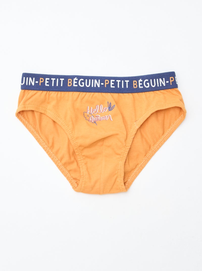 Lot de 3 slips 'Petit Béguin' Beige - Kiabi