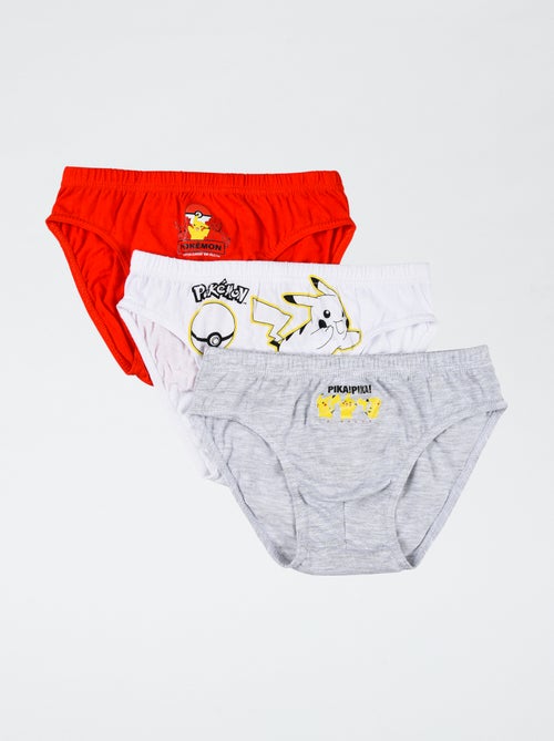 Lot de 3 slips 'Pokémon' en coton - Kiabi