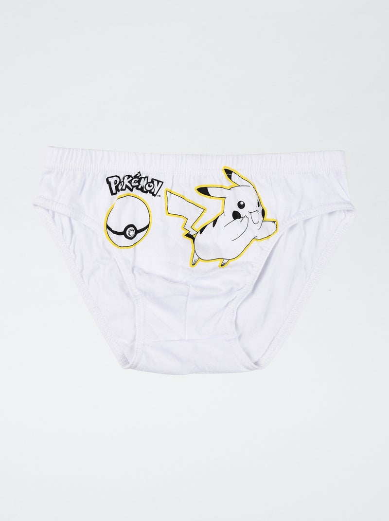 Lot de 3 slips 'Pokémon' en coton Rouge - Kiabi