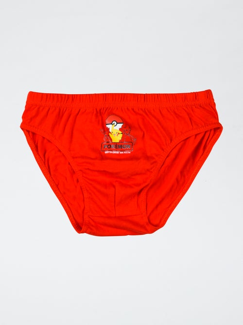 Lot de 3 slips 'Pokémon' en coton - Kiabi