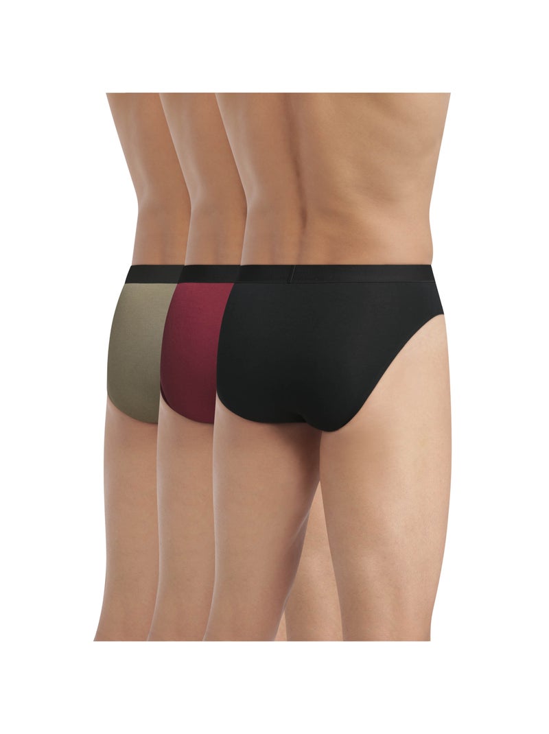 Lot de 3 slips Pur Confort Noir - Kiabi