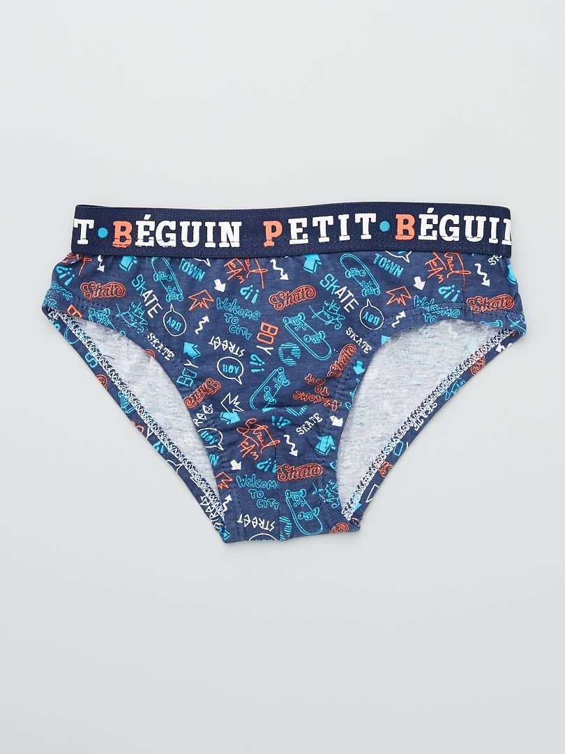Lot de 3 slips skate 'Petit Béguin' bleu/orange Kiabi 6.00€