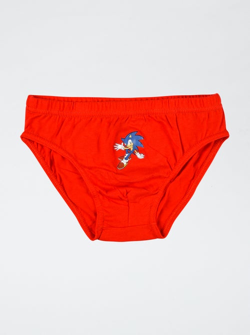 Lot de 3 slips 'Sonic' en coton - Kiabi