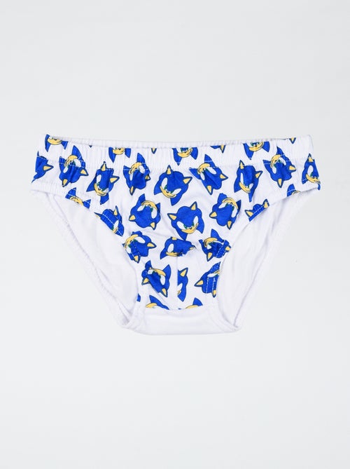 Lot de 3 slips 'Sonic' en coton - Kiabi