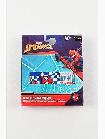 Lot de 3 slips spiderman| licence officielle