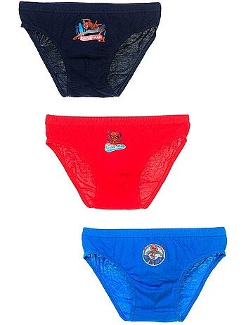 Lot de 3 slips spiderman| licence officielle