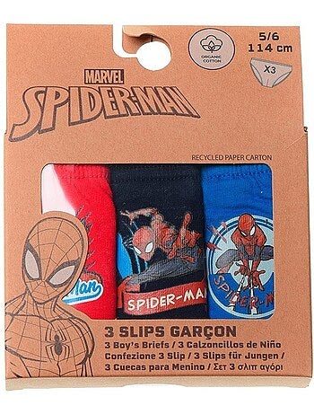 Lot de 3 slips spiderman| licence officielle