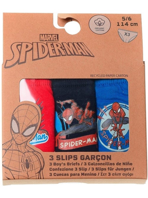 Lot de 3 slips spiderman| licence officielle - Kiabi Lot de 3 slips spiderman| licence officielle - Kiabi