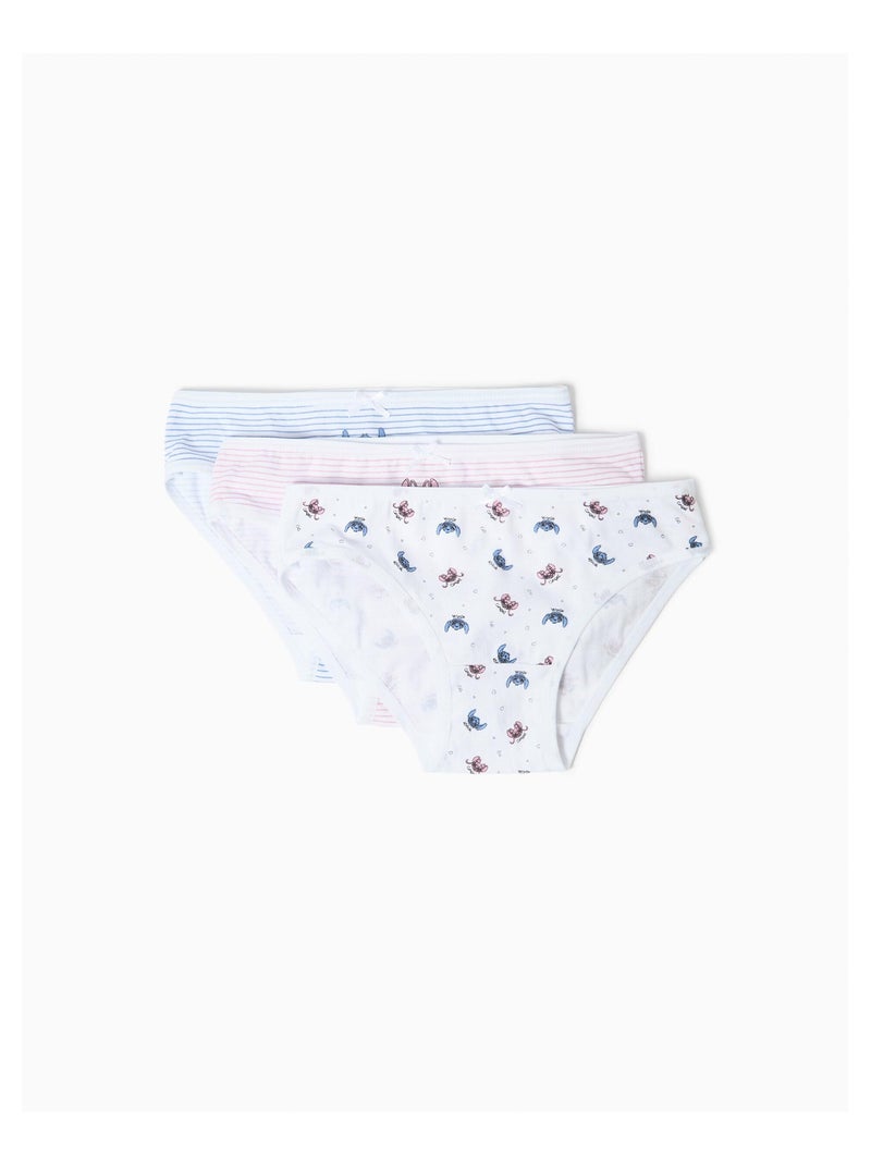 Lot de 3 slips « Stitch » MO Fashion Gris - Kiabi