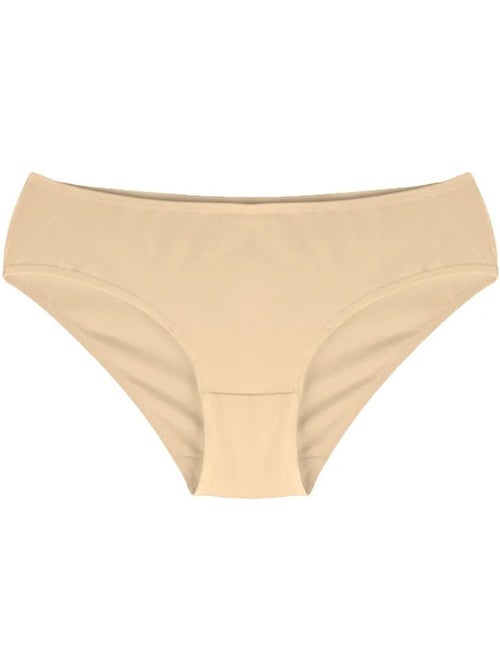 Lot de 3 slips taille basse en jersey de coton penti - Kiabi Lot de 3 slips taille basse en jersey de coton penti - Kiabi