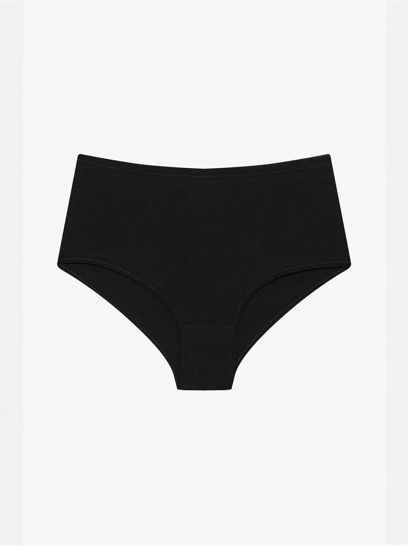 Lot de 3 slips taille haute penti Noir - Kiabi