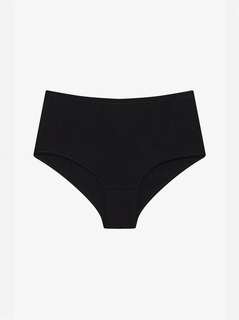 Lot de 3 slips taille haute penti Noir - Kiabi