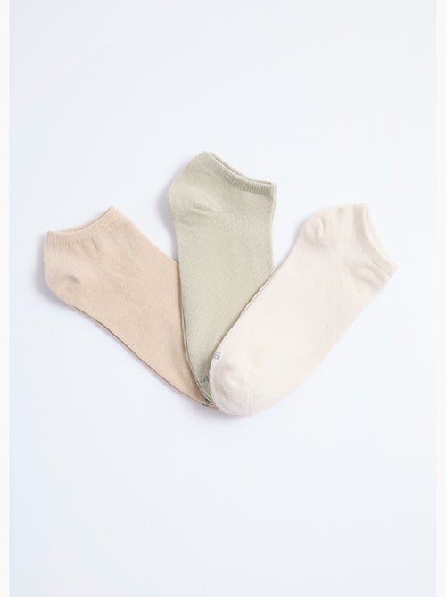 Lot de 3 Socquettes, assorti clair - AFIBEL - Kiabi