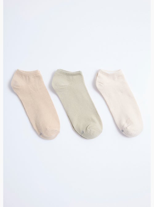 Lot de 3 Socquettes, assorti clair - AFIBEL - Kiabi