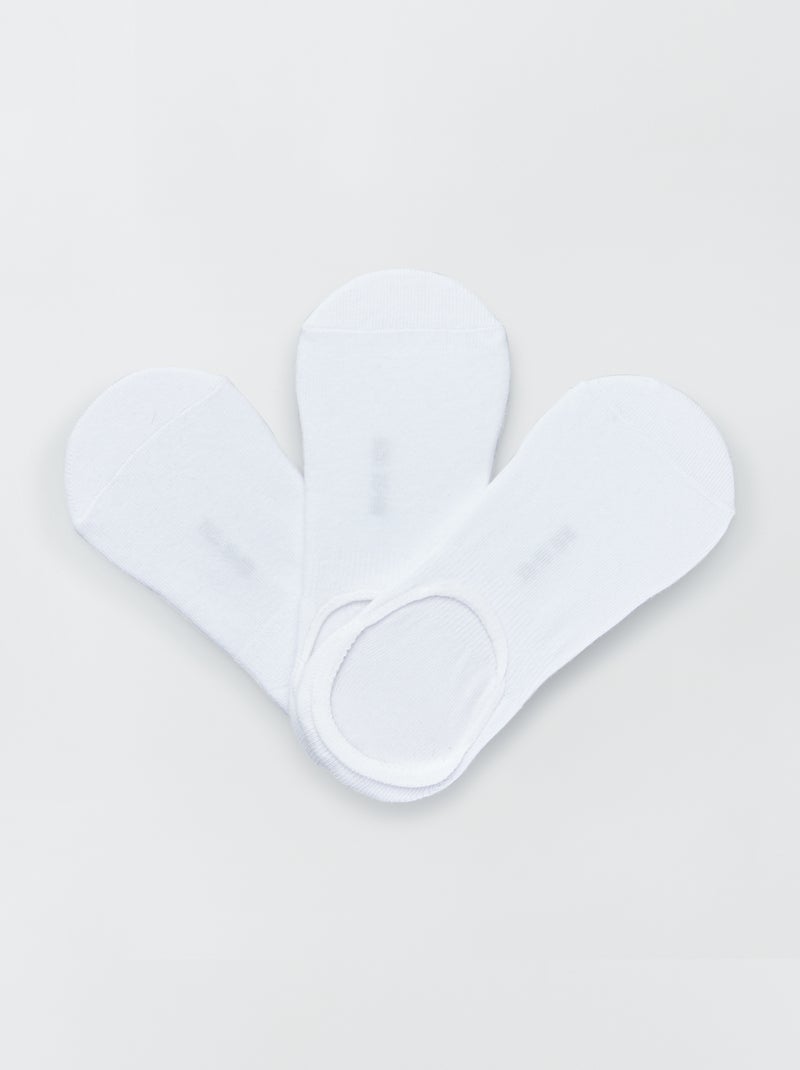 Lot de 3 socquettes blanc - Kiabi