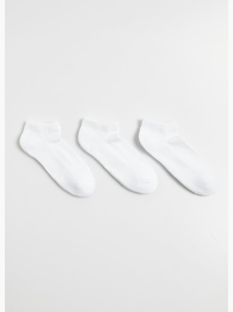 Lot de 3 Socquettes bouclette, clair - AFIBEL Blanc - Kiabi