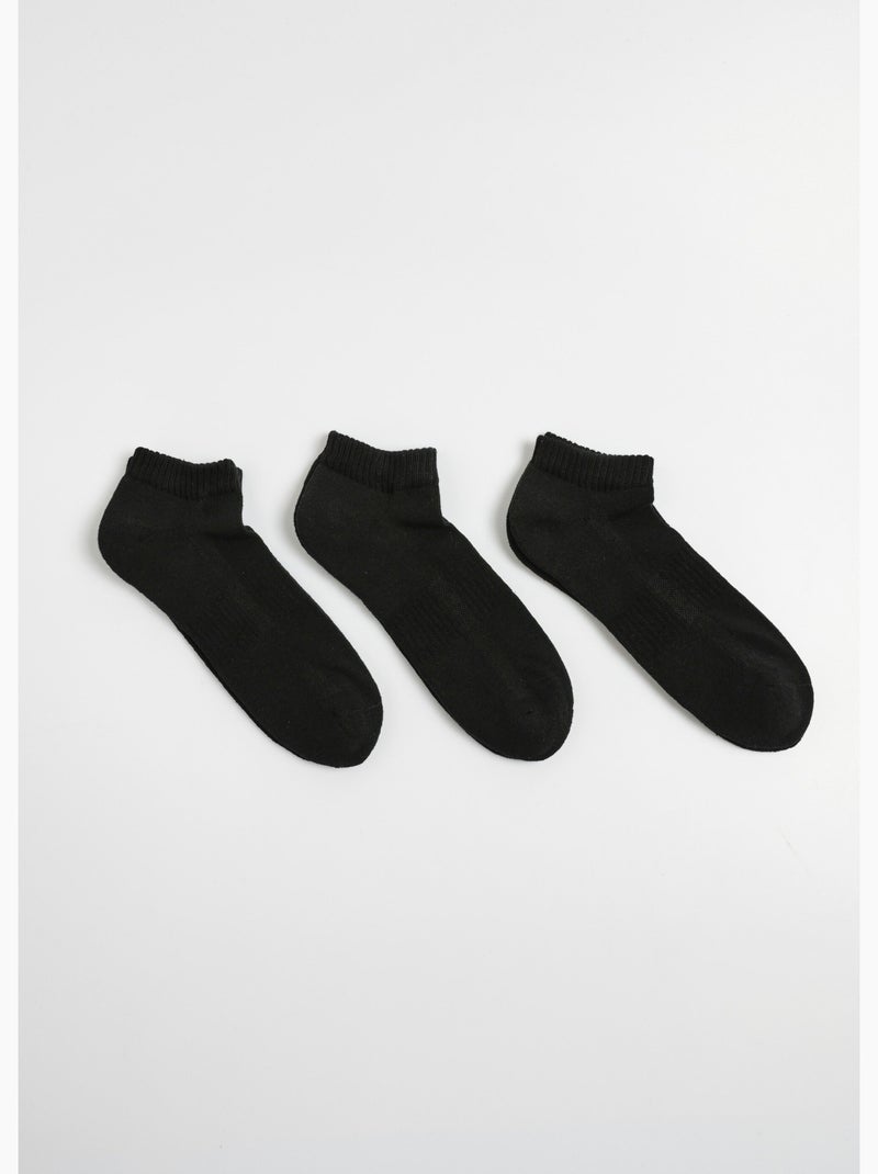 Lot de 3 Socquettes bouclette, clair - AFIBEL Noir - Kiabi