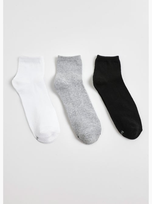 Lot de 3 Socquettes, essentiels assortis - AFIBEL - Kiabi
