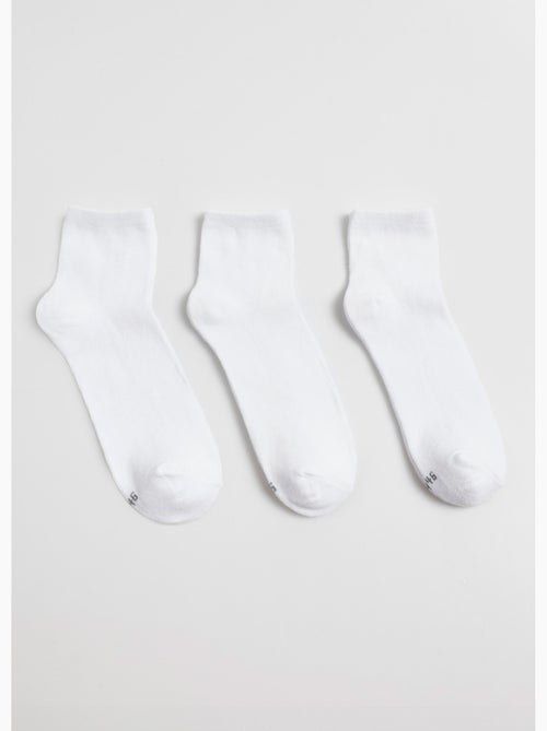 Lot de 3 Socquettes, essentiels unis - AFIBEL - Kiabi