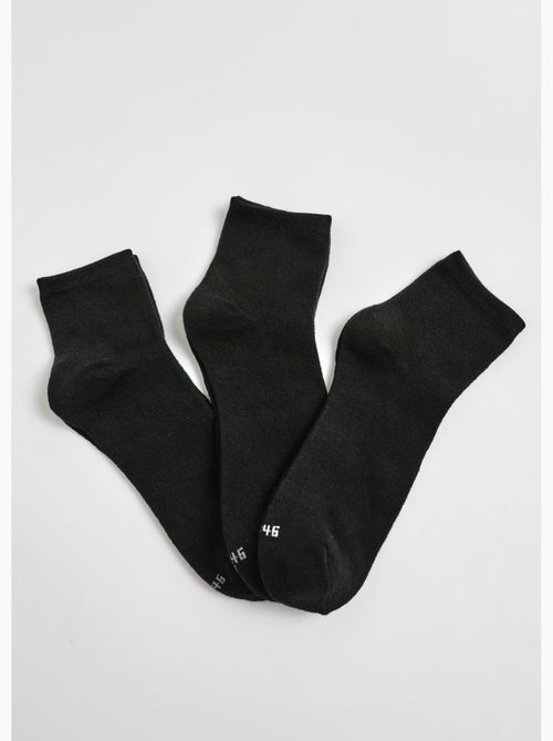 Lot de 3 Socquettes, essentiels unis - AFIBEL - Kiabi