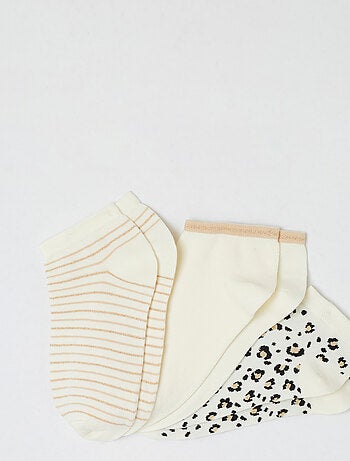 Lot de 3 socquettes fantaisie - Damart