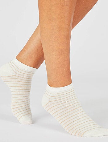 Lot de 3 socquettes fantaisie - Damart