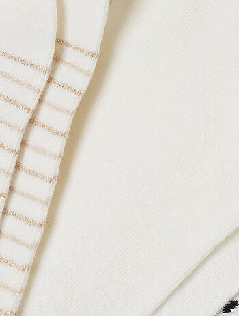 Lot de 3 socquettes fantaisie - Damart