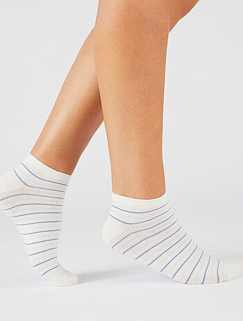 Lot de 3 socquettes fantaisie - Damart