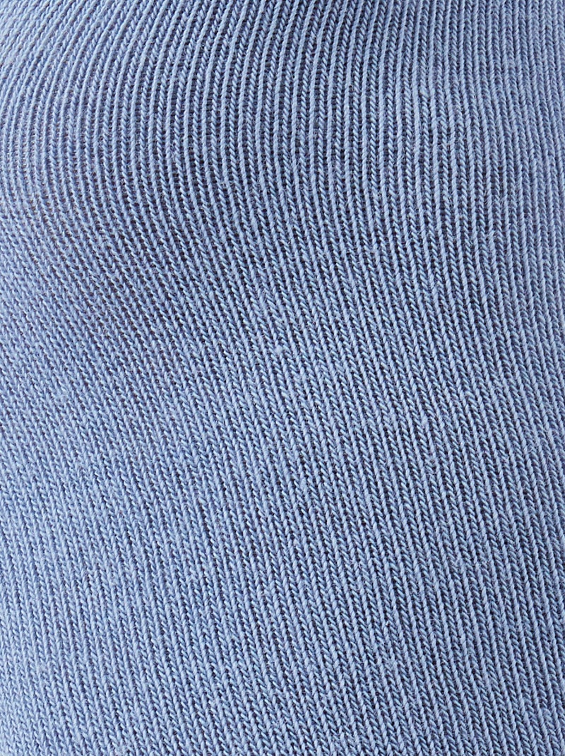 Lot de 3 socquettes fantaisie - Damart Bleu - Kiabi