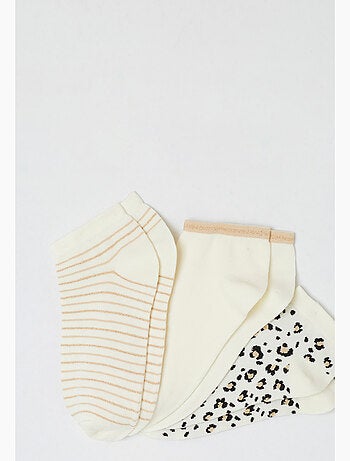 Lot de 3 socquettes fantaisie - Damart