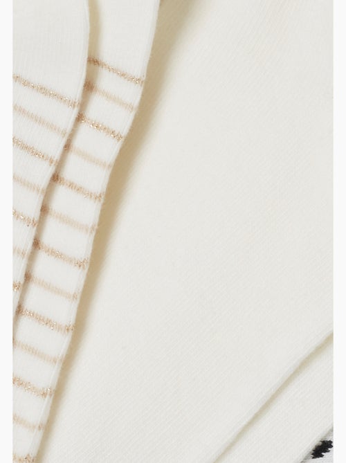 Lot de 3 socquettes fantaisie - Damart - Kiabi