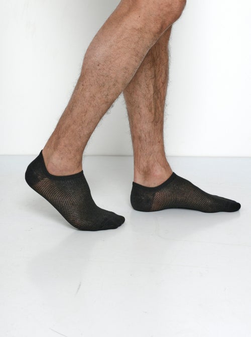 Lot de 3 Socquettes invisibles maille aérée - AFIBEL - Kiabi