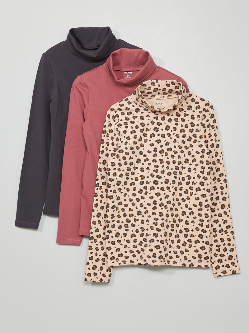 Lot de 3 sous-pulls beige - Kiabi