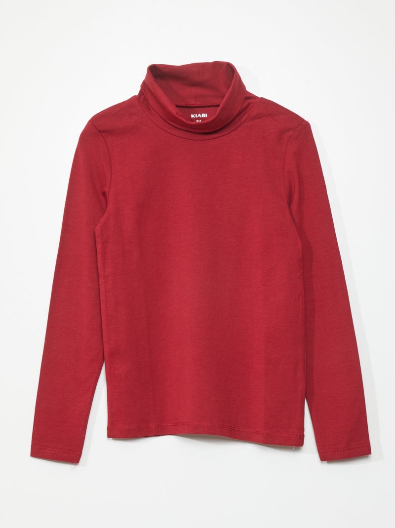 Sous-pull Fin Promod Rouge - Taille 36 (S/T1), Viscose, Occasion Très Bon état