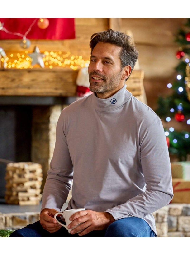 Lot de 3 Sous-Pulls Col Roulé  - ATLAS FOR MEN Gris Gris Noir - Kiabi